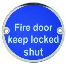 Fire Door Keep Locked Shut