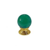 Green - Polished Brass