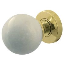 White - Polished Brass