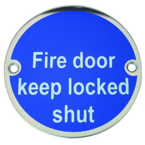 Fire Door Keep Locked Shut