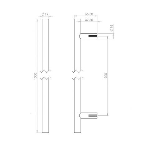 1000mm x 19mm
