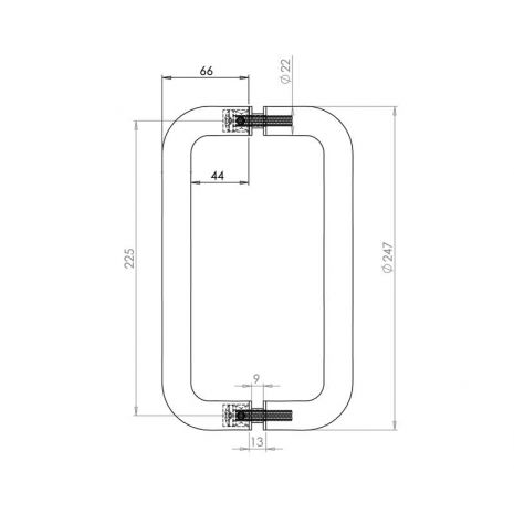 225mm x 22mm