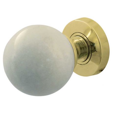White - Polished Brass